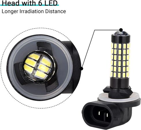 10L0L 2 Pack Golf Cart Headlight Bulb Lights for Yamaha EZGO Club Car DS Precedent, Drive 2, Super Bright Fog Light Replacement Bulbs Golf Cart Light Kit White in Saudi Arabia
