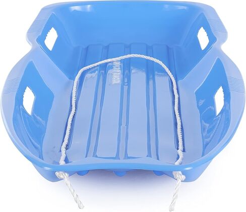 زلاجة ثلج بلاستيكية مرنة للبالغين والأطفال من Slippery Racer Downhill Xtreme لما يصل إلى راكبين مع حبل سحب، (عبوتان) in Kuwait