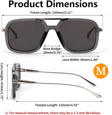 FEISEDY Vintage Square Flat Aviator Sunglasses Women Men 70s Classic Retro Stylish Frame UV400 Sunglasses B0115 in Saudi Arabia