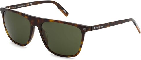 نظارة شمسية Ermenegildo Zegna EZ 0169 52N لامعة كلاسيكية هافانا داكنة، Vicuna/Gre in Kuwait