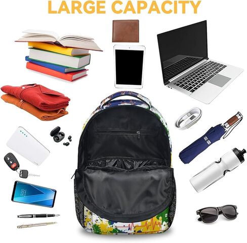 Soccer Backpack for Girls, Boys - 16 Inches Colorful Backpacks for Teens - Aesthetic Bookbag for Middle School, Highschool in Kuwait