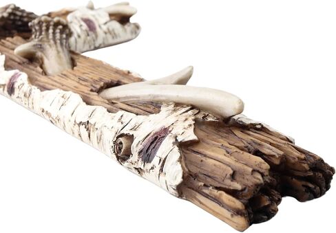 Needzo Rustic Deer Antler Cross with Silhouette, Unique Wall Decor for Cabin or Farmhouse, Keepsake Gifts for Men, 8 x 1 x 12.75 Inches in Saudi Arabia