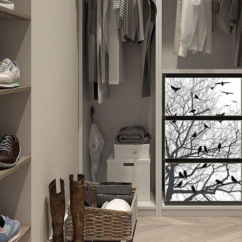 GLOBLELAND 3Pcs Branches and Birds Theme Decor Transfers 6x12inch Furniture Transfer Stickers Rub on Transfer Stickers Wall Art Decals for Bedroom Living Room Desk Table Decoration in Saudi Arabia