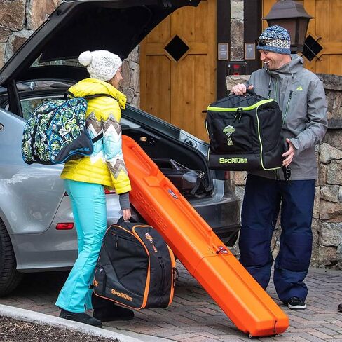 Sportube Series 2 Ski Case - Protective Travel Case for Two Pairs of Alpine Skis and Gear or Four Pairs of Nordic Skis and Gear in Kuwait