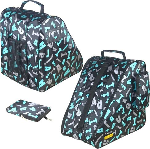 Gooyule Roller Skate Bag Ice Skate Bags Large Capacity Roller Skating Bags for Women Men & Kids Ice Skating Bag Roller Skate Accessories Inline Skate Bag with Shoulder Strap Top Handle Side Pocket in Saudi Arabia