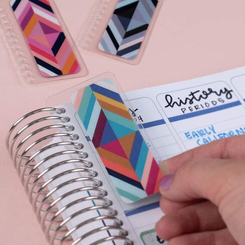 Erin Condren Designer Accessories - Snap-in Bookmarks - Oh So Retro, 3 Pack Compatible with Erin Condren Spiral Notebooks, Planners, Agendas and Much More in Saudi Arabia