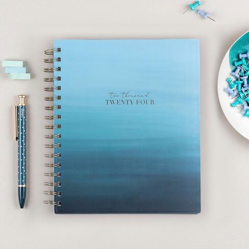 Blue Sky Life Note It 2024 Weekly and Monthly Planner Notes, 7" x 9", Frosted Cover, Wirebound, Marina (139480-24) in Saudi Arabia
