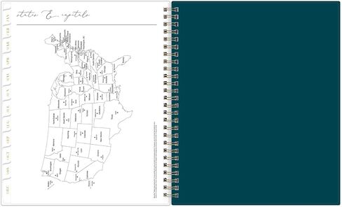 Blue Sky Life Note It 2024 Weekly and Monthly Planner Notes, 7" x 9", Frosted Cover, Wirebound, Marina (139480-24) in Saudi Arabia