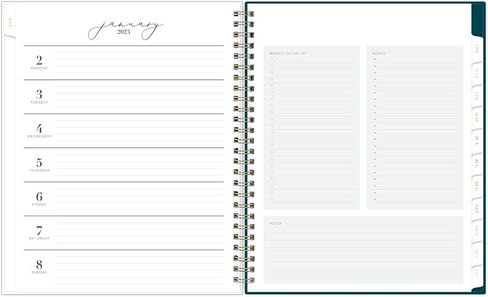 Blue Sky Life Note It 2024 ملاحظات مخططة أسبوعية وشهرية، 7 بوصة × 9 بوصة، غطاء متجمد، سلكي، مارينا (139480-24) in Saudi Arabia