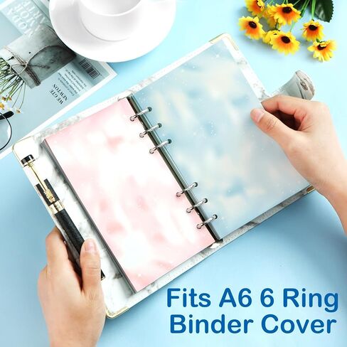 Toplive A6 Refill Paper To Do List، A6 ورقة حشو قائمة المراجعة اليومية، 6 فتحات ورقة فضفاضة، 160 ورقة مخطط يومي إدراج ورقة إعادة التعبئة المبطنة القابلة لإعادة الملء in Kuwait