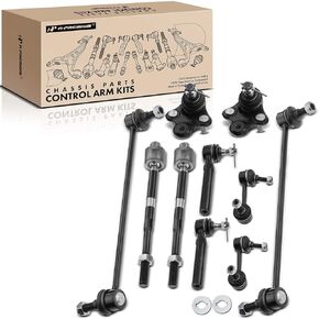 A-Premium Set of 10, Front & Rear Sway Bar Link, Lower Ball Joint, Inner & Outer Tie Rod End, Compatible with Honda CR-V 2007 2008 2009 2010 2011