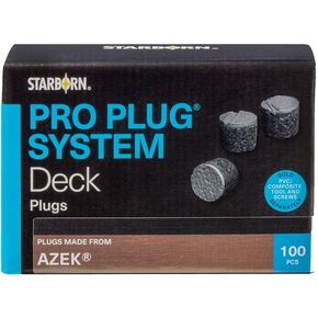 Starborn Pro Plugs for Azek French White Oak Decking - 100 Count