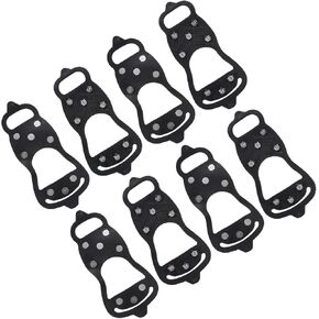 PATIKIL Ice Cleats, Snow Traction Cleat Anti Slip Studs Silicone Crampons Gripper Spikes Claw for Shoes and Boots