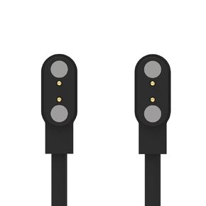 Charging Cable Compatible with WZWNEER Smart Watch Charger Cable USB Portable Magnetic Charging Cord for LUOBA Replacement Charger Cable Accessories (Black*2)