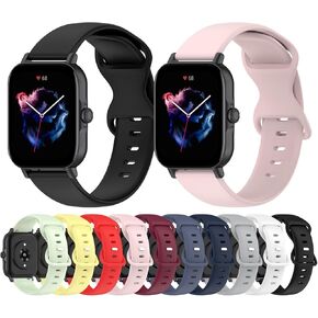 10-Pack Bands Compatible with Amazfit Bip 5/Amazfit Bip 5 Unity 22mm Washable Silicone Straps Bands intended for Amazfit Bip 5 Watch Bands