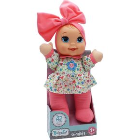 Baby's First Giggles Baby Doll Toy with Floral Top, Plastic, Washable Surface, Life-Like' Feel, for All Ages