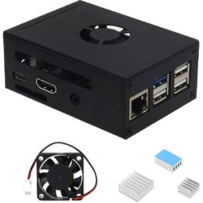 Orange Pi 3B Case (N510), Metal Case with 5V 3010 Cooling Fan and 3Pcs Aluminum Heatsinks for Orange Pi 3B 2GB / 4GB / 8GB (Not Support V2.1 Version)