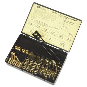 Western Enterprises CK-22 Hose Repair Kits, Full Color Label & Description Chart, Fittings, Crimping Tool, 0.5 Length, A-Size/B-Size