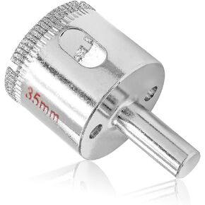 Luomorgo 75mm/3 inch Diamond Hole Saw, 1.1 inch Cutting depth Diamond Diamond Drill Bits for Glass Ceramic Marble Porcelain Tile Granite Quartz Gemstone in Kuwait
