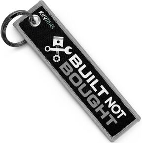 KEYTAILS Keychains, Premium Quality Key Tag for Motorcycle, Car, Scooter, ATV, UTV [Built Not Bought]