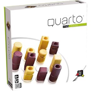 Quarto Mini | Travel-Friendly Strategy Game for Adults and Families | Ages 8+ | 2 Players | 15 Minutes