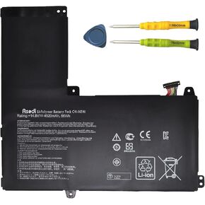 ASODI C41-N541 66Wh Laptop Battery Compatible with ASUS Q501L Q501LA-BBI5T03 Q501LA Series Notebook 0B200-00430100M N54PNC3 14.8V 4520mAh