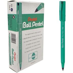 Pentel, R50-A 0.4 mm tip, Black water-based ink, 1 pack of 12 pens