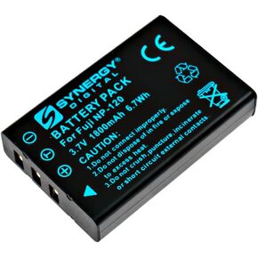 Synergy Digital Camera Batteries, Compatible with Ricoh DB-43 Digital Camera, (li-ion, 3.7V, 1800 mAh), Replacement for Fuji NP-120 Battery, combo-pack includes: 2 x SDNP120 Batteries