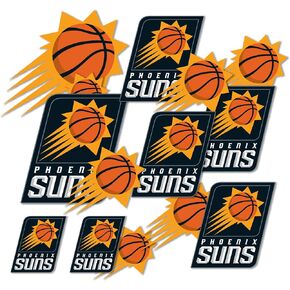 Desert Cactus Phoenix Suns Stickers NBA Officially Licensed Vinyl Decal Laptop Water Bottle Car Scrapbook (Type 1-1)