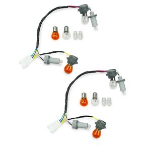 92450-3q000 92450 3q000 Tail Light Lamp Wiring Harness Socket Holder with 8 Halogen Bulbs, Fit of Hyundai Sonata 2011 2012 2013 2014, 2PCS