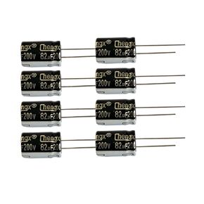 82uF 200V 13X20 +/-20% -40 to +105°C 12 PCS Aluminum Electrolytic Capacitor,82uF 200V Capacitor,82uF Capacitor,200V Capacitor,82uF,82uF Capacitor 200V,200V 82uF Capacitor