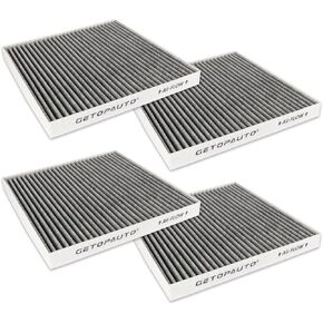 WP10278 Cabin Air Filter with Activated Carbon Fit for Mack Truck Anthem Granite Superliner Titan Trident Select models Replace PA30325 AF56060 85113754 85151124 85112361 97222(set of 4)