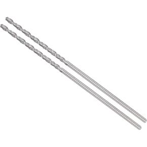 CoCud Solid Carbide Drill Bits, 2.6mm Diameter, Left Hand YG6X (C3/K10) Tungsten Carbide Straight Shank Twist Drill Bits - (Applications: for Stainless Steel Alloy), 2-Pieces