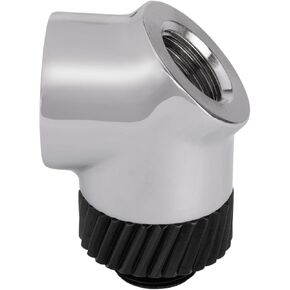 Thermaltake Pacific SF 45 Degree Adapter Silver Black/DIY LCS/Fittings CL-W397-CU00SL-A