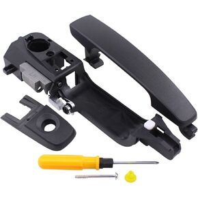 MOTOKU Front Left Exterior Door Handle and Bracket Kit for Ford Focus 2008-2011
