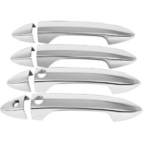 ECCPP Exterior Door Handle Covers 2013-2017 for Honda Accord Outer Replacement Door Handle Covers Protector 4 PCS Chrome Exterior Driver Side & Passenger Side