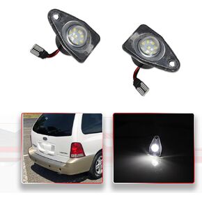 2 LED License Plate Lights For 2003-2014 Ford Expedition，For 04-07 Ford Freestar；For 96-05 Ford Taurus；For 08-09 Ford Taurus For Lincoln Navigator 03-12 Assembly Replacement