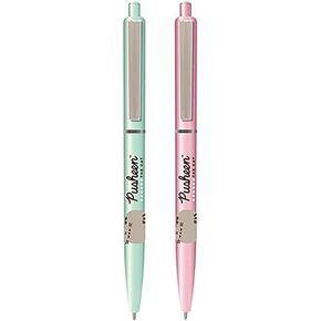 Pusheen Set of 2 Ballpoint Pens (Botanical Design) Pen Set- Official Merchandise
