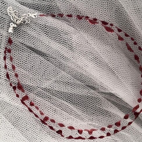 Blood Necklace Goth Chokers Alt Necklace Jewelry Emo Necklace Vampire Necklace and Bracelet for Women Halloween Party Costume in Saudi Arabia