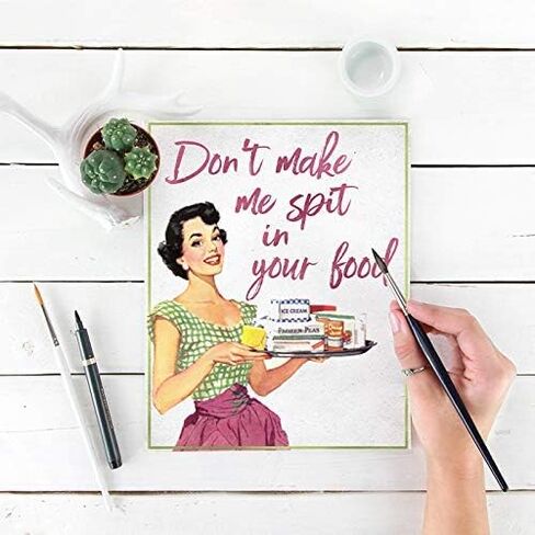 Don't Make Me Spit In Your Food Art Print - Unframed - 8x10 | Fun and Sassy Wall Décor for Home Kitchen, Cafes, or Restaurants | Wall Art Adding a Touch of Humor and Personality to Your Cooking Space in Saudi Arabia
