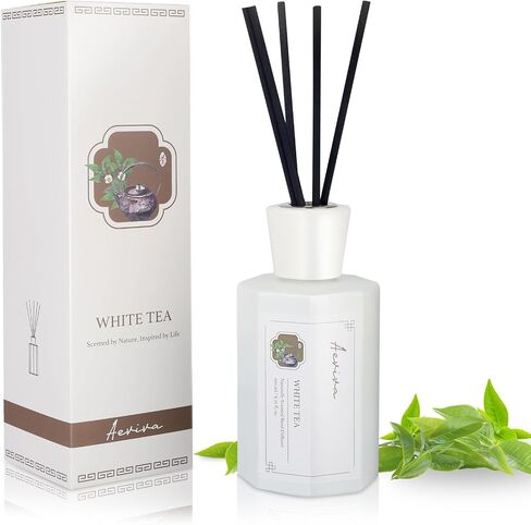 Reed Diffuser Set, Lime Scent Oil Diffuser, 6.76 fl oz (200 ml) Home Fragrance Diffuser with Reed Sticks, Air Fresheners for Home, Bathroom Shelf Decor in Saudi Arabia