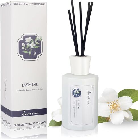 Reed Diffuser Set, Lime Scent Oil Diffuser, 6.76 fl oz (200 ml) Home Fragrance Diffuser with Reed Sticks, Air Fresheners for Home, Bathroom Shelf Decor in Saudi Arabia