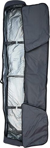 حقيبة تزلج مبطنة من 5th Element مع حماية مبطنة للتزلج على المنحدرات والتعرج والتزلج عبر الريف مع مقابض حمل شديدة التحمل، وعجلات دوارة سهلة السحب، وأشرطة ضغط، وجيوب in Kuwait