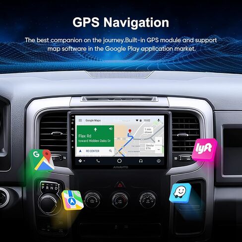 9 Inch 5G WiFi Car Stereo Radio Navigation for Dodge Ram 1500 2500 3500 2013 2014 2015 2016 2017 2018 Support Wireless Carplay Android Auto HDMI GPS FM AM Radio Rear Camera SWC (2G RAM+64G ROM) in Saudi Arabia