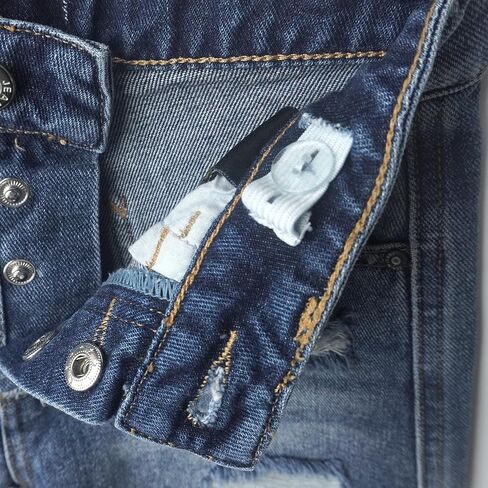 KIDSCOOL SPACE Little Big girls Denim Shorts,Elastic Band Inside Ripped High-cut Raw Hem Hot Jean Summer Pants in Saudi Arabia