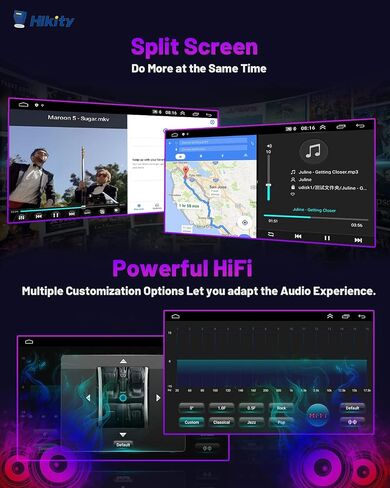 ستيريو سيارة Hikity Android 13 لراديو Toyota Avalon 2005-2010 مع CarPlay Android Auto، 1+32 جيجابايت 9 بوصة راديو شاشة تعمل باللمس مع FM Bluetooth GPS WiFi كاميرا احتياطية MIC in Saudi Arabia