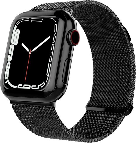TALK WORKS Expandable Watch Band Compatible with Apple Watch Series - Magnetic Closure - Stainless Steel Mesh Loop Comfort Fit Strap for Women and Men in Saudi Arabia