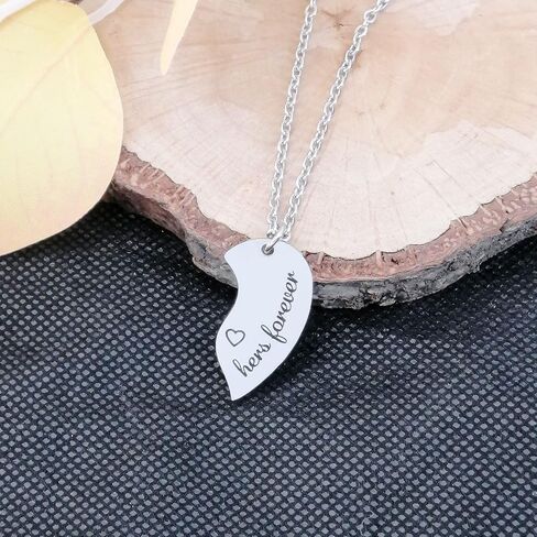 Gift for Lover His and Hers Friendship Pendants Necklace Set for 2, Best Friends Gifts,Valentines Birthday Gift for Couple Best Friends Girl Women Men in Saudi Arabia