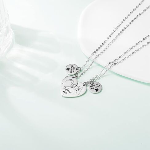Gift for Lover His and Hers Friendship Pendants Necklace Set for 2, Best Friends Gifts,Valentines Birthday Gift for Couple Best Friends Girl Women Men in Saudi Arabia