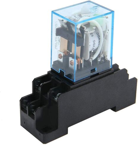 Gump's grocery 12V DC Coil Power Relay LY2NJ DPDT 8 Pin HH62P JQX-13F with Socket Base in Saudi Arabia